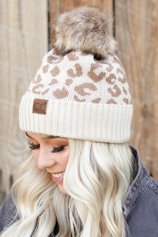 C.C. Leopard Beanie