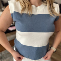 Tara Striped Sweater Vest