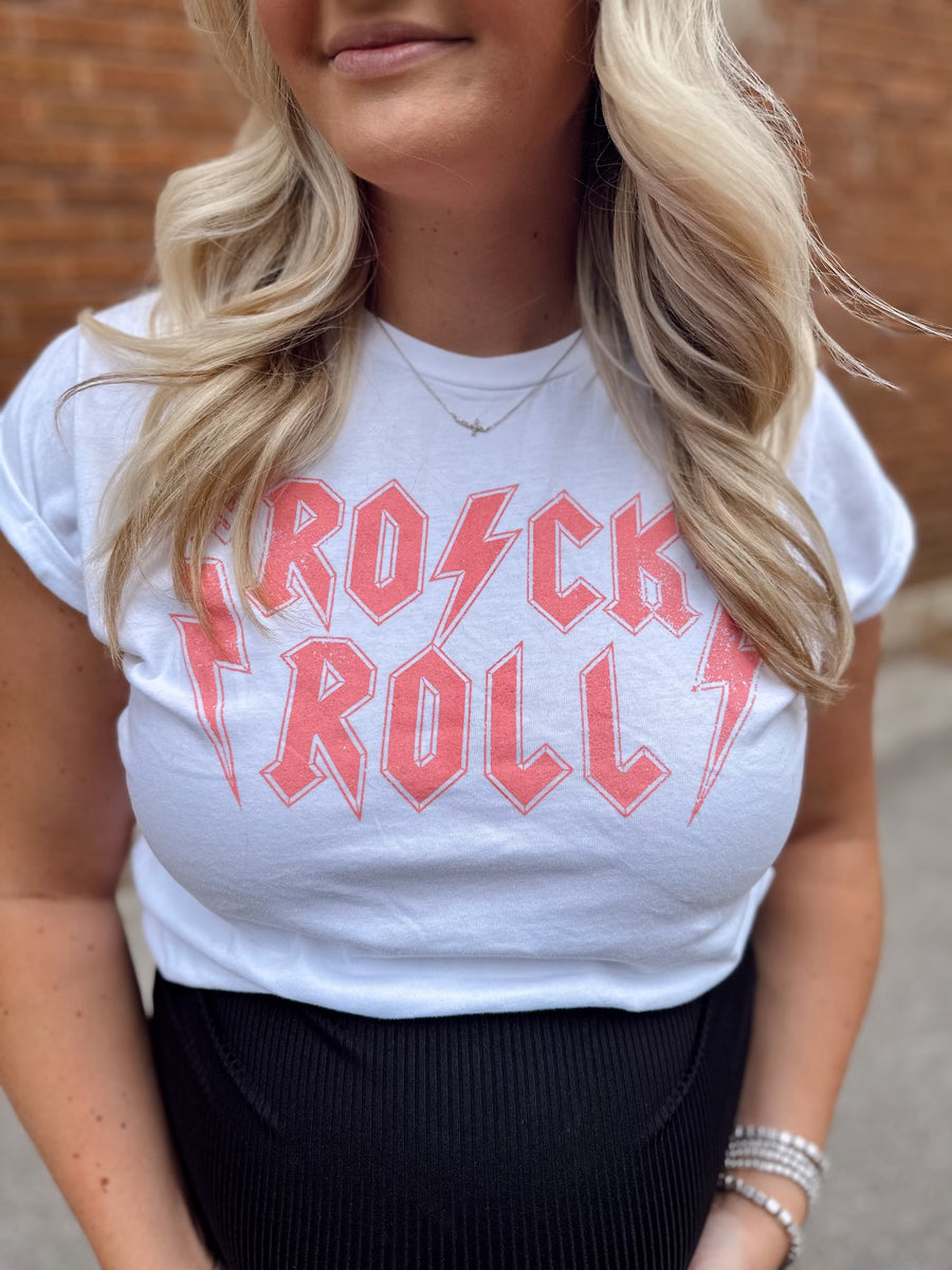 Pink Rock 'N Roll Graphic Tee