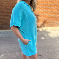 Ocean Side Textured Romper