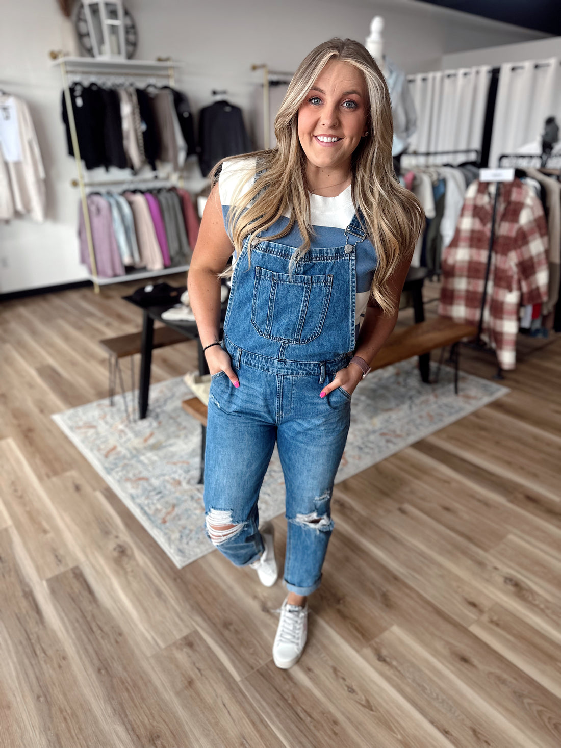 On The Go Denim Overalls