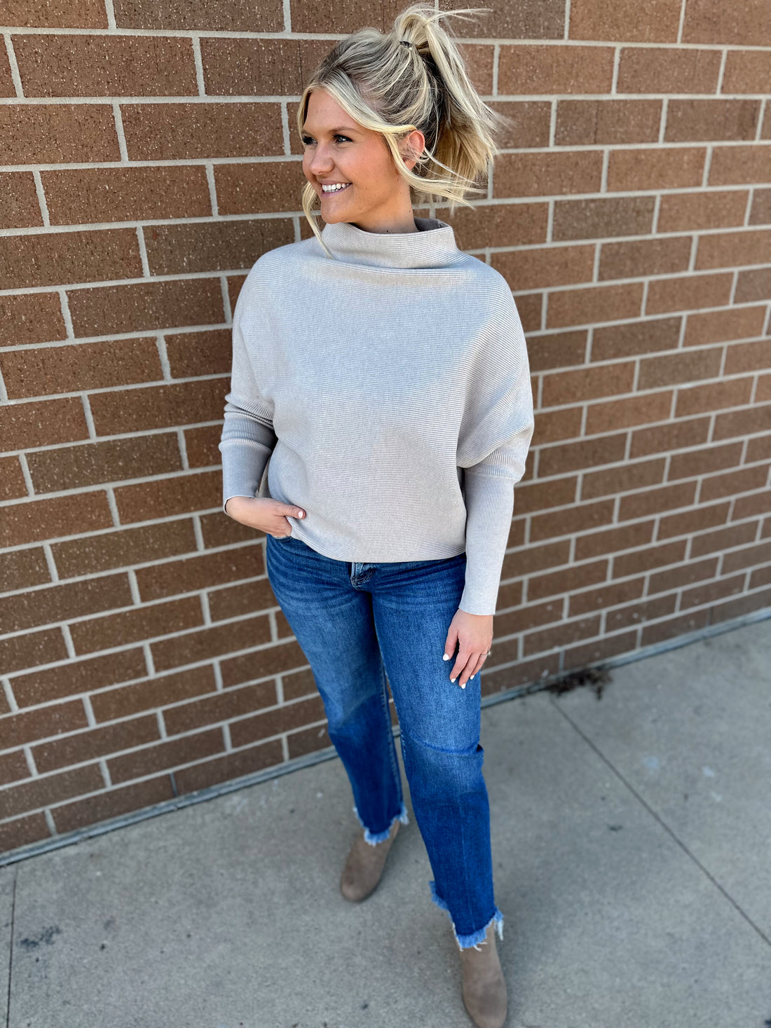 Val Mock Neck Sweater