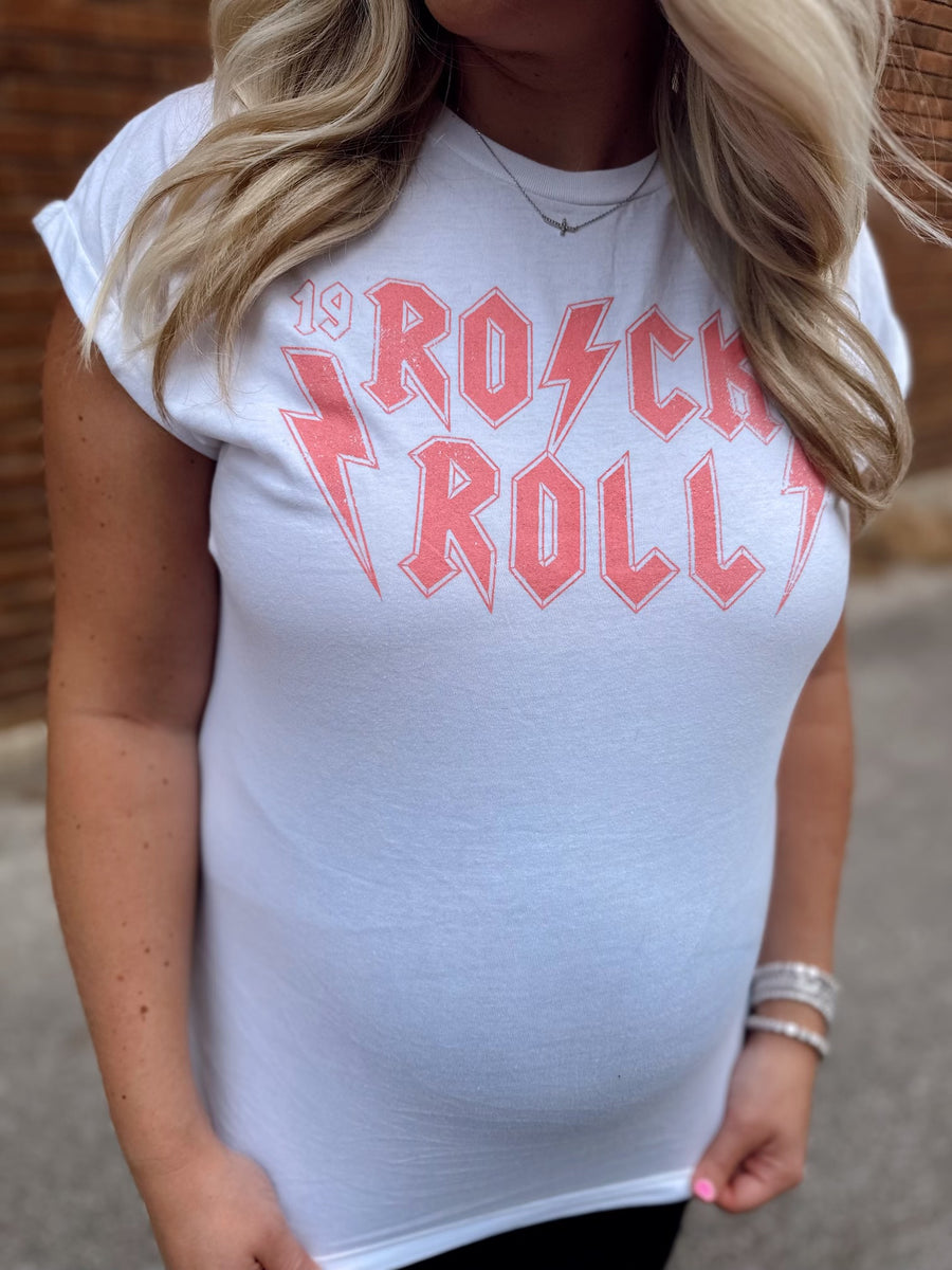 Pink Rock 'N Roll Graphic Tee