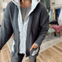 Linley Zip Up Sweater Hoodie Cardigan