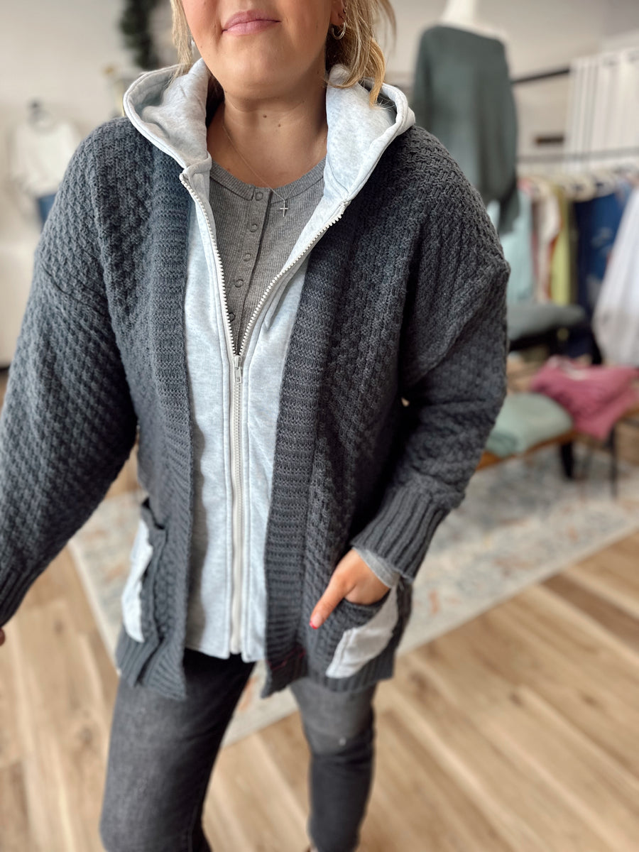 Linley Zip Up Sweater Hoodie Cardigan