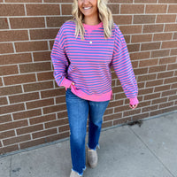 Zoey Striped Pullover