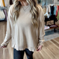 Kaci Oversized Thermal Top