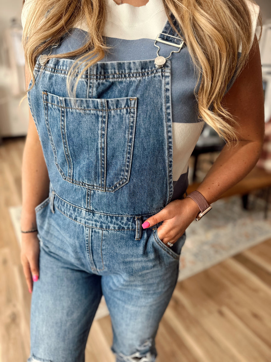 On The Go Denim Overalls