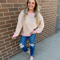 Zoey Striped Pullover