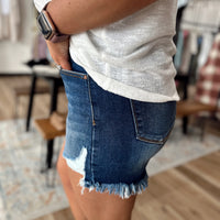 Kelce High Rise Denim Shorts