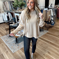 Kaci Oversized Thermal Top