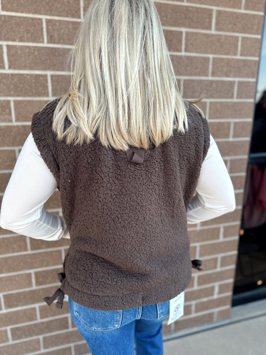 Baker Fleece Brown Vest