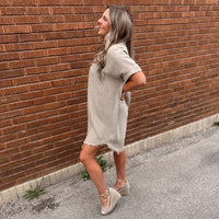 Leigh Washed Linen Dress