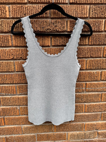 Harlyn Scallop Edge Sweater Tank