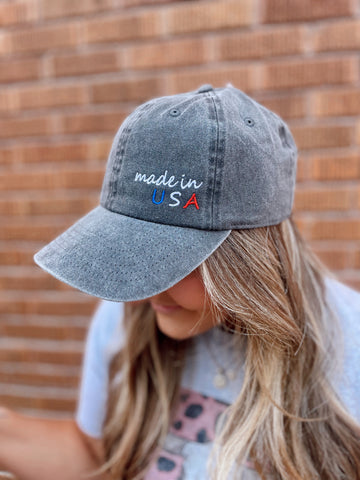 Made In USA Embroidered Hat