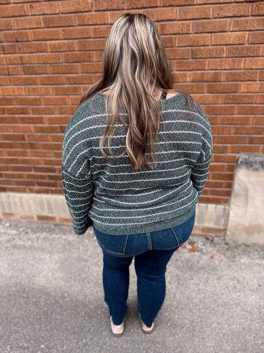 Curvy Marley Striped Sweater