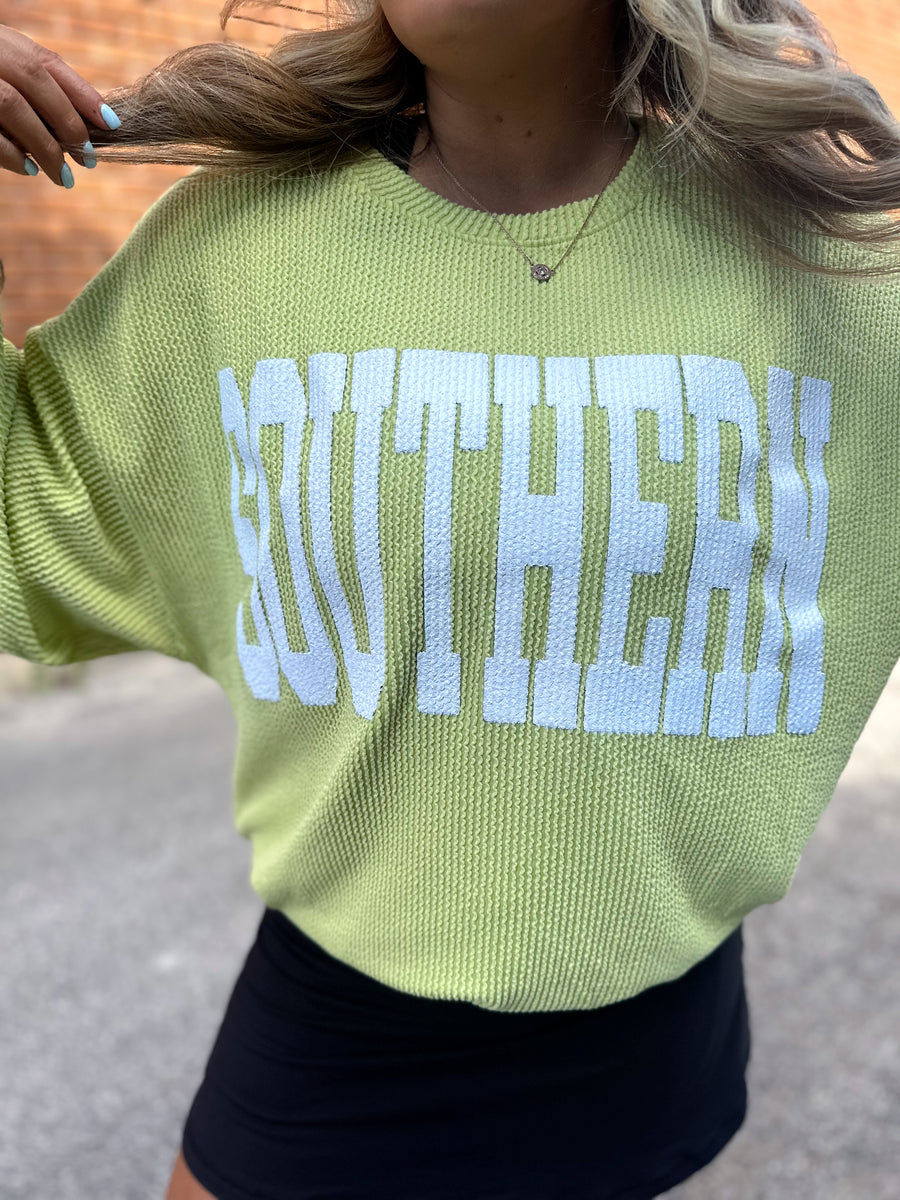 "SOUTHERN" Ribbed Pullover