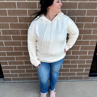 Mable Cable Knit Hooded Sweater