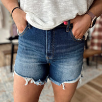 Kelce High Rise Denim Shorts