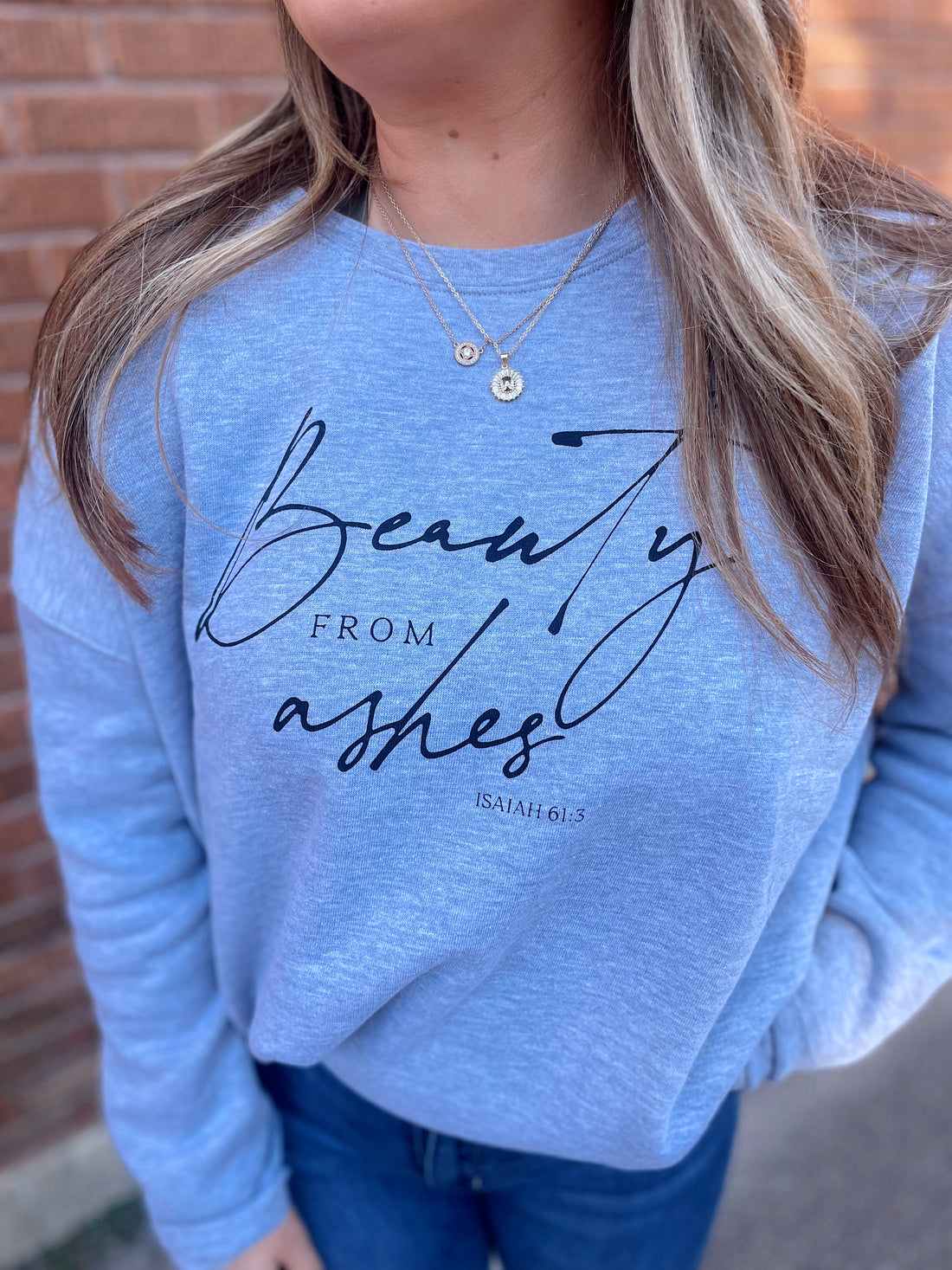 Curvy "Beauty From Ashes" Pullover